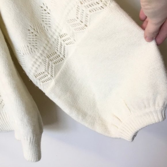 MINKPINK Cream Off-the-Shoulder Sweater - Picture 6 of 7